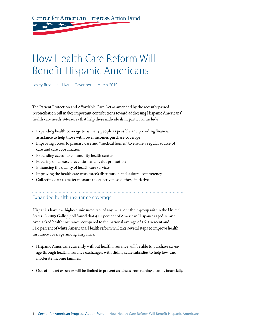 How Health Care Reform Will Benefit Hispanic Americans