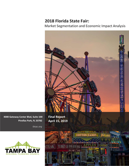 2018 Florida State Fair: Market Segmentation and Economic Impact Analysis