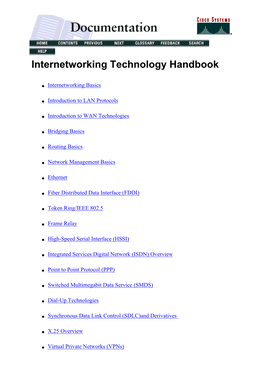 Internetworking Technology Handbook