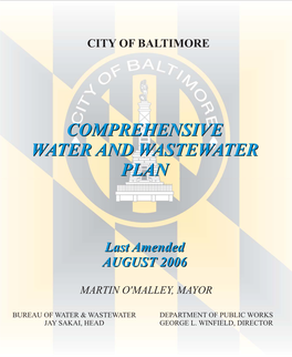 Comprehensive Water and Wastewater Plan Baltimore City, Maryland