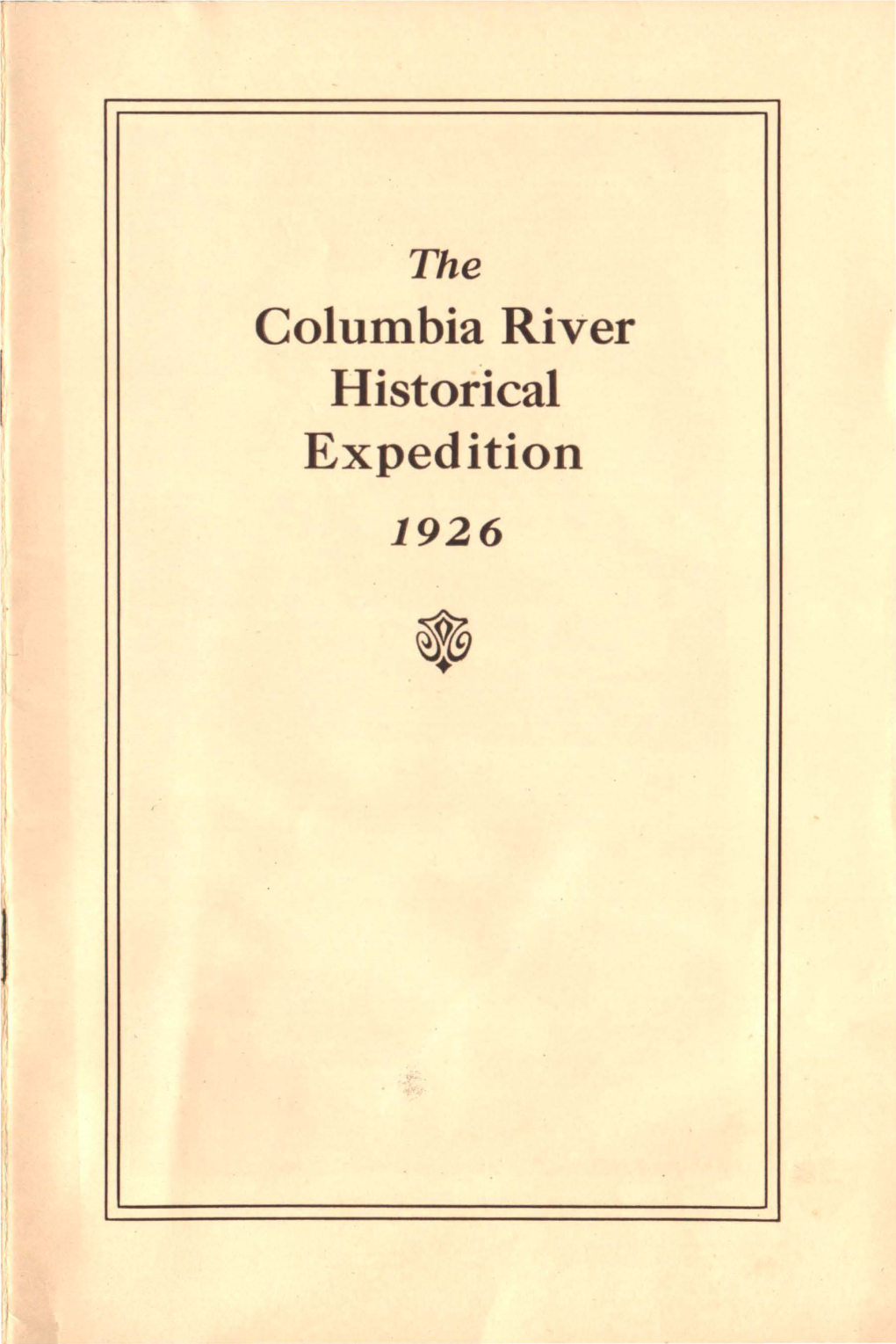 Columbia River Historical Expedition 1926