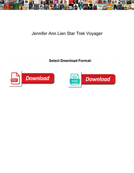 Jennifer Ann Lien Star Trek Voyager
