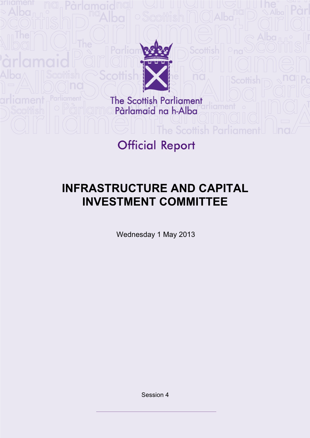 Infrastructure and Capital Investment Committee