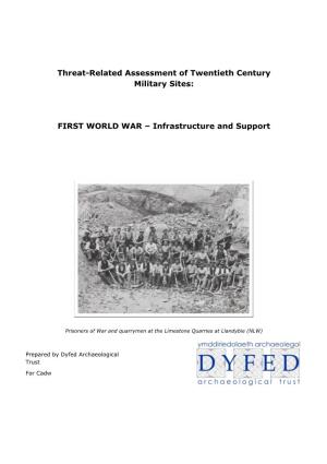 FIRST WORLD WAR – Infrastructure and Support