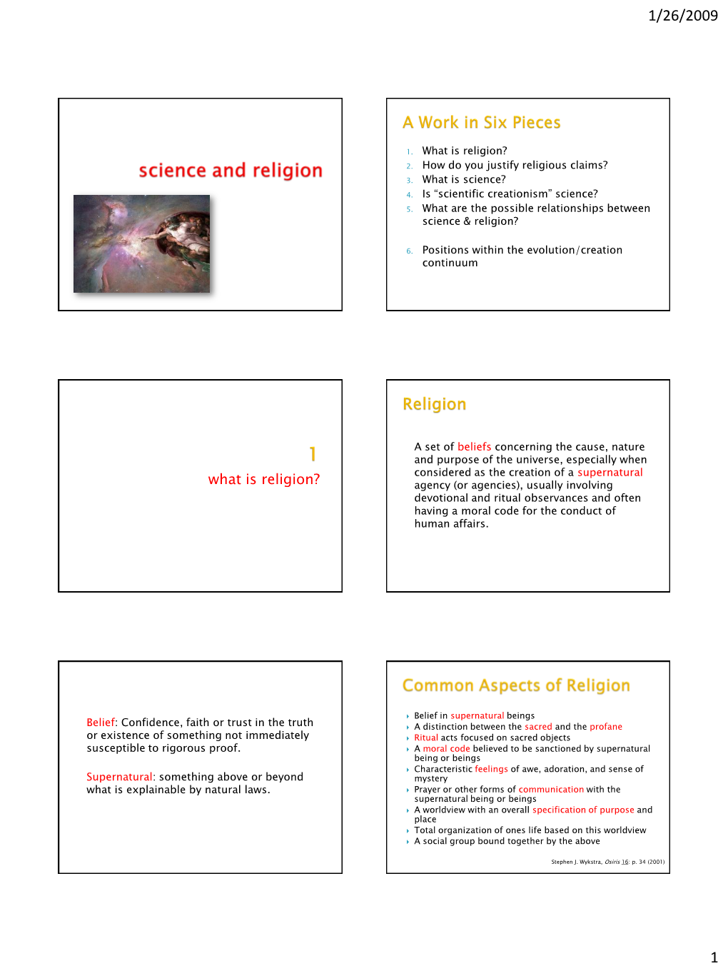 Science and Religion