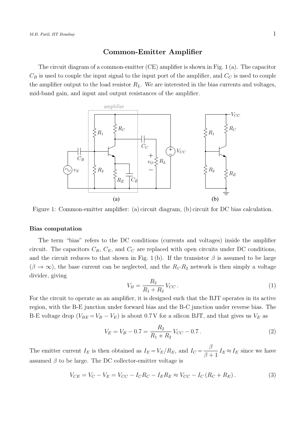 Common-Emitter Amplifier