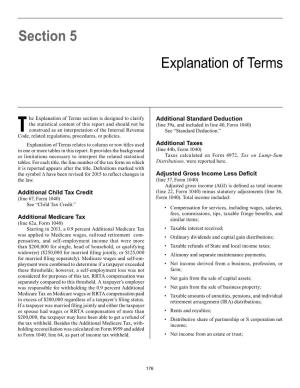 Section 5 Explanation of Terms