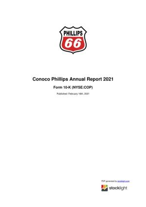 Conoco Phillips Annual Report 2021
