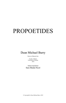 Propoetides Cover!