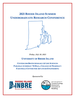 2021 Rhode Island Summer Undergraduate Research Conference