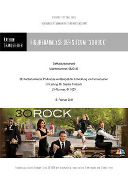 Figurenanalyse Der Sitcom “30 Rock”