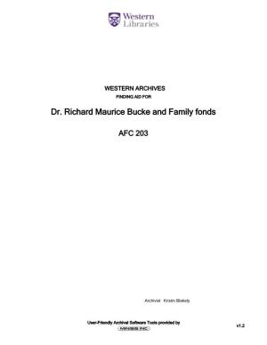 Dr. Richard Maurice Bucke and Family Fonds
