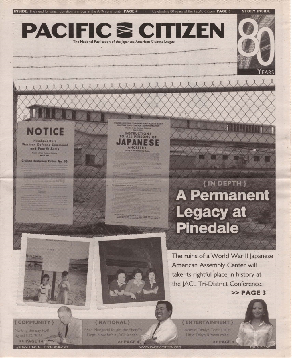 PACIFIC II CITIZEN the National Publication of the Japanese American Citizens League