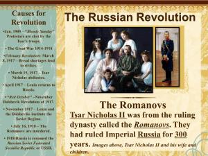 The Russian Revolution •Jan
