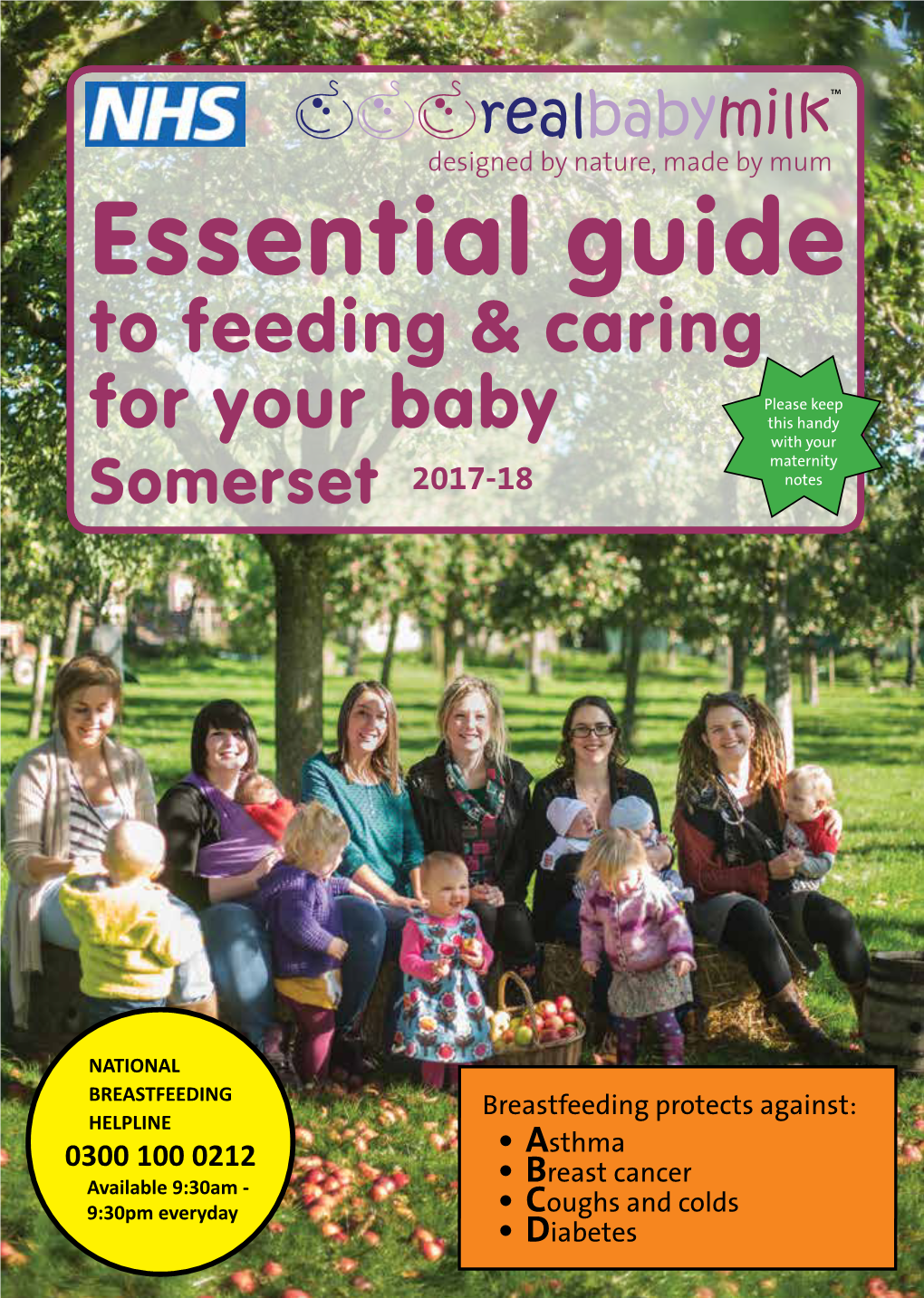 Essential Guide to Feeding & Caring for Your Baby, Somerset 2017-18