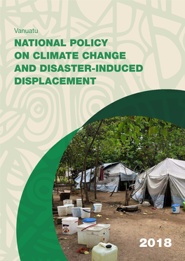 National Policy on Climate Change and Disaster Induced Displacement