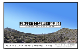 Enchanted Canyon Resort Planned Area Development Town of Cave Creek 1 A