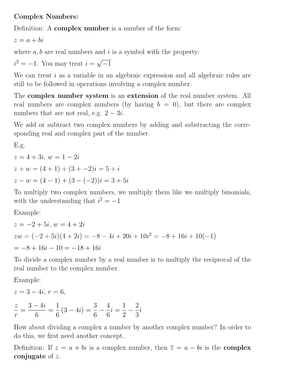 z-a-bi-where-a-b-are-real-numbers-and-i-is-a-symbol-with-the