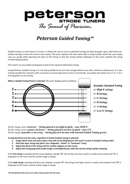 Peterson Guided Tuning™