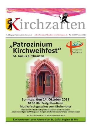 „Patrozinium Kirchweihfest“ St