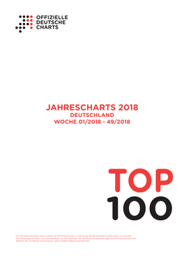 Jahrescharts 2018 Deutschland Woche 01/2018 - 49/2018