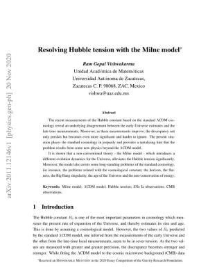 Resolving Hubble Tension with the Milne Model 3