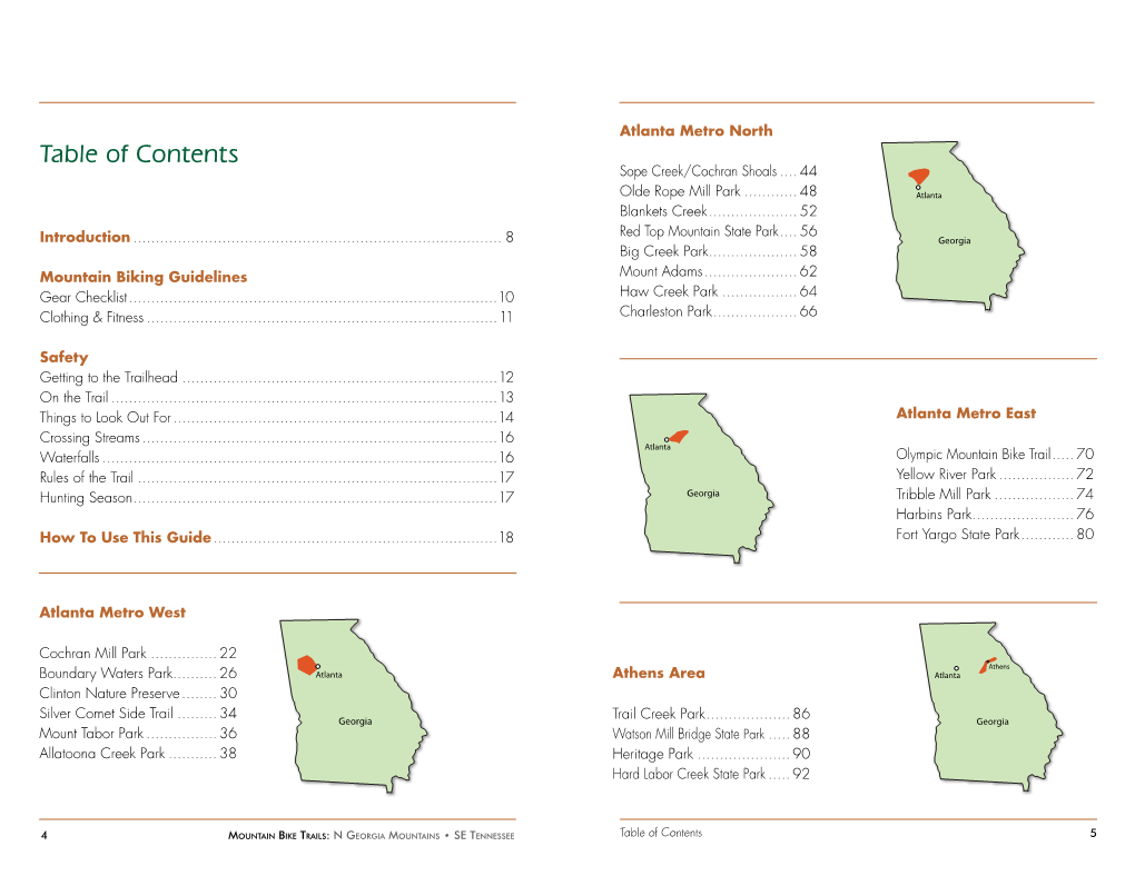 Table of Contents Sope Creek/Cochran Shoals