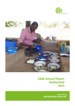CABI Annual Report Switzerland 2013