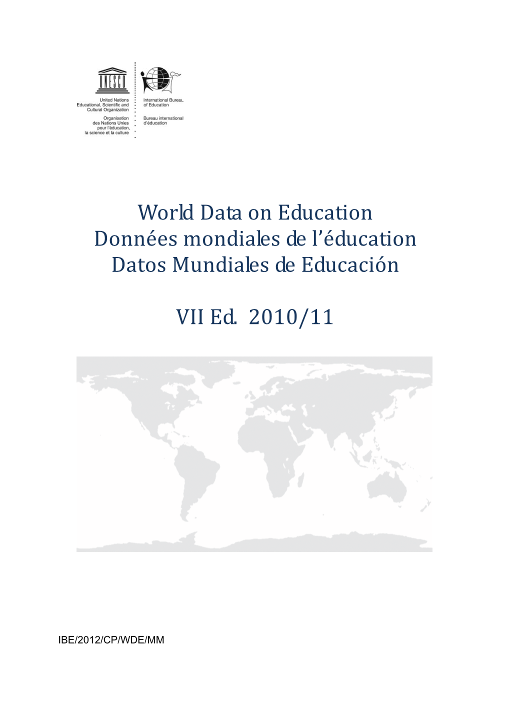 Malta; World Data on Education, 2010/11