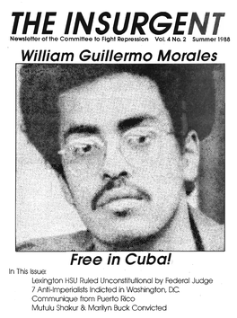 William Guillermo Morales Free in Cuba!