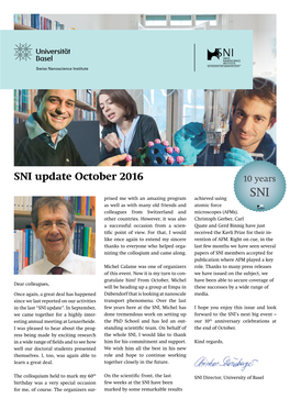 SNI Update October 2016 10 Years