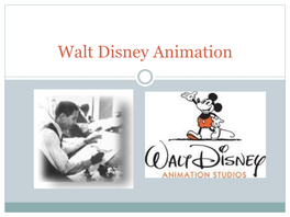 Walt Disney Animation Information