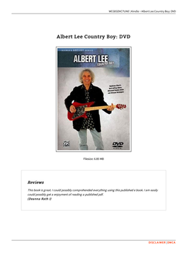 Download Book &lt; Albert Lee Country Boy: DVD ~ CUSEVJZUIBOS