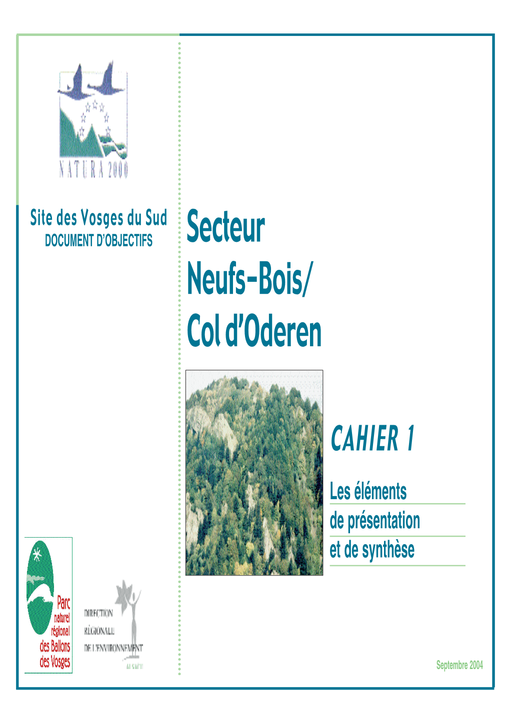 Secteur Neufs-Bois/ Col D'oderen