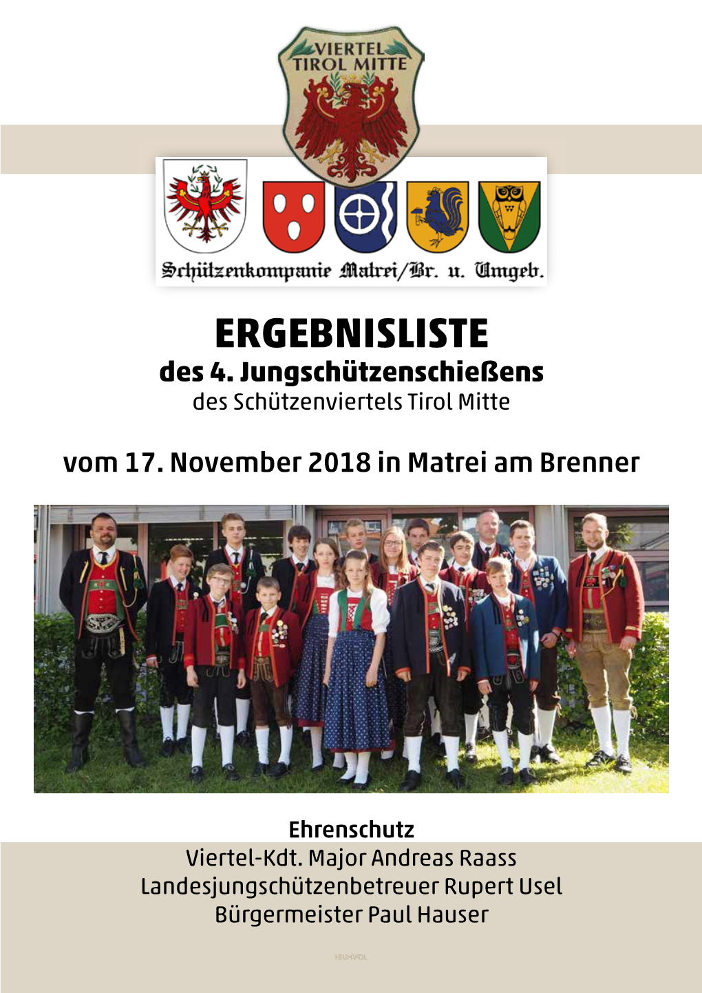 ERGEBNISLISTE Des 4