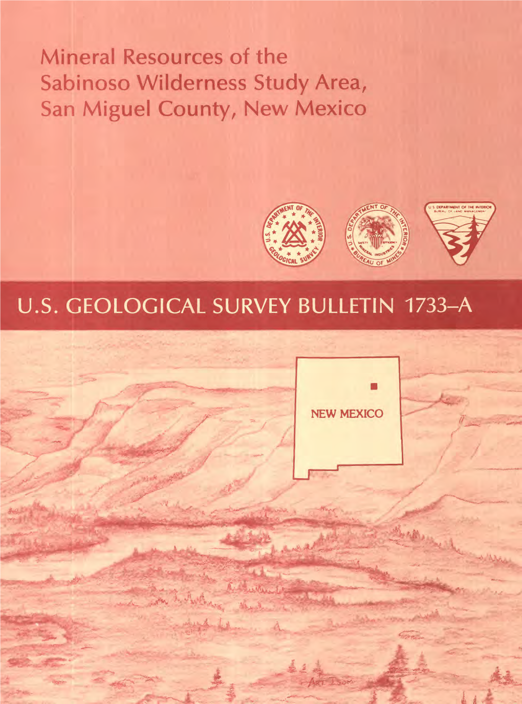 Mineral Resources of the Sabinoso Wilderness Study Area, San Miguel County, New Mexico