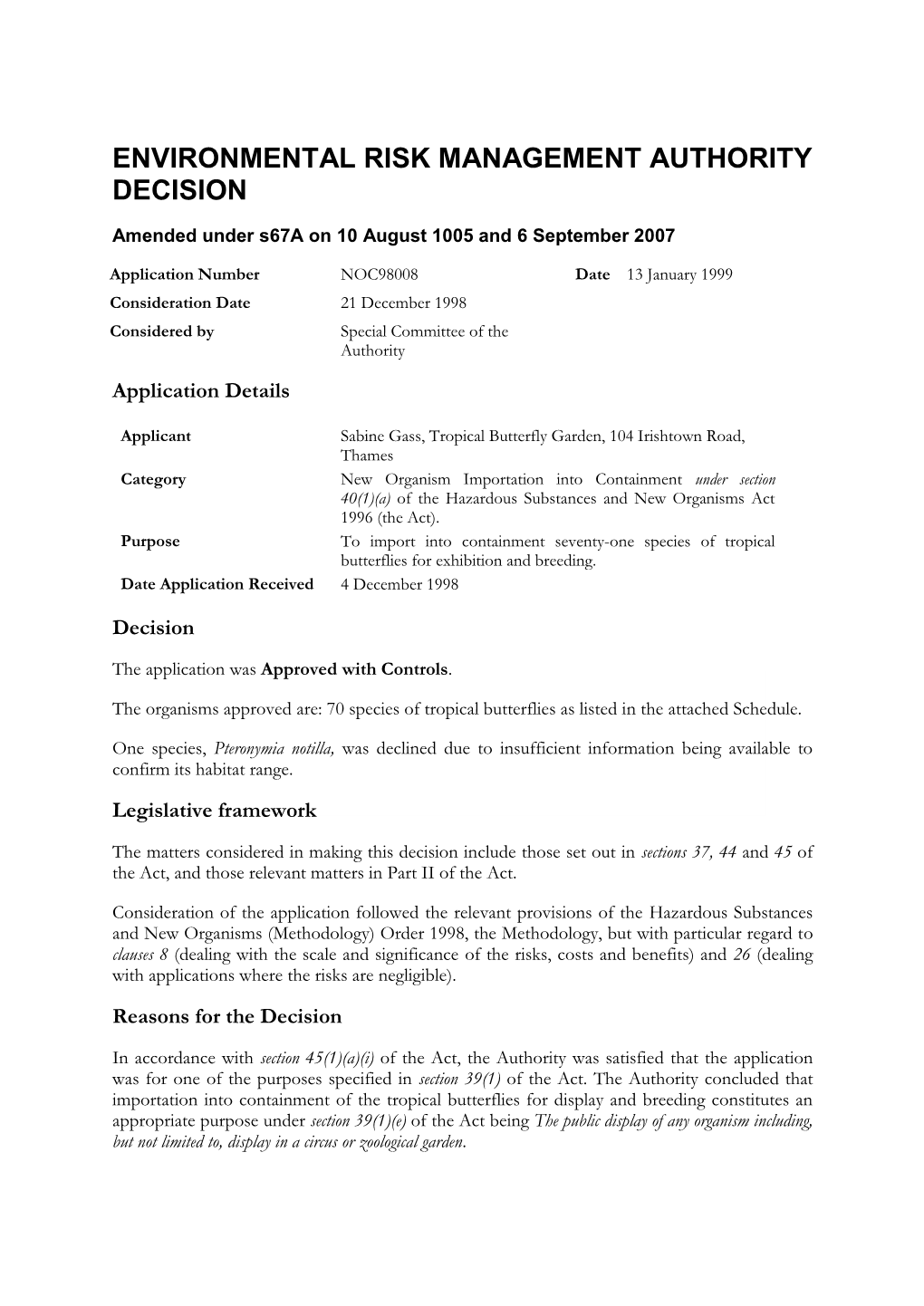 ERMA New Zealand Standard 154.03.04: Containment Facilities for Zoo Animals.3