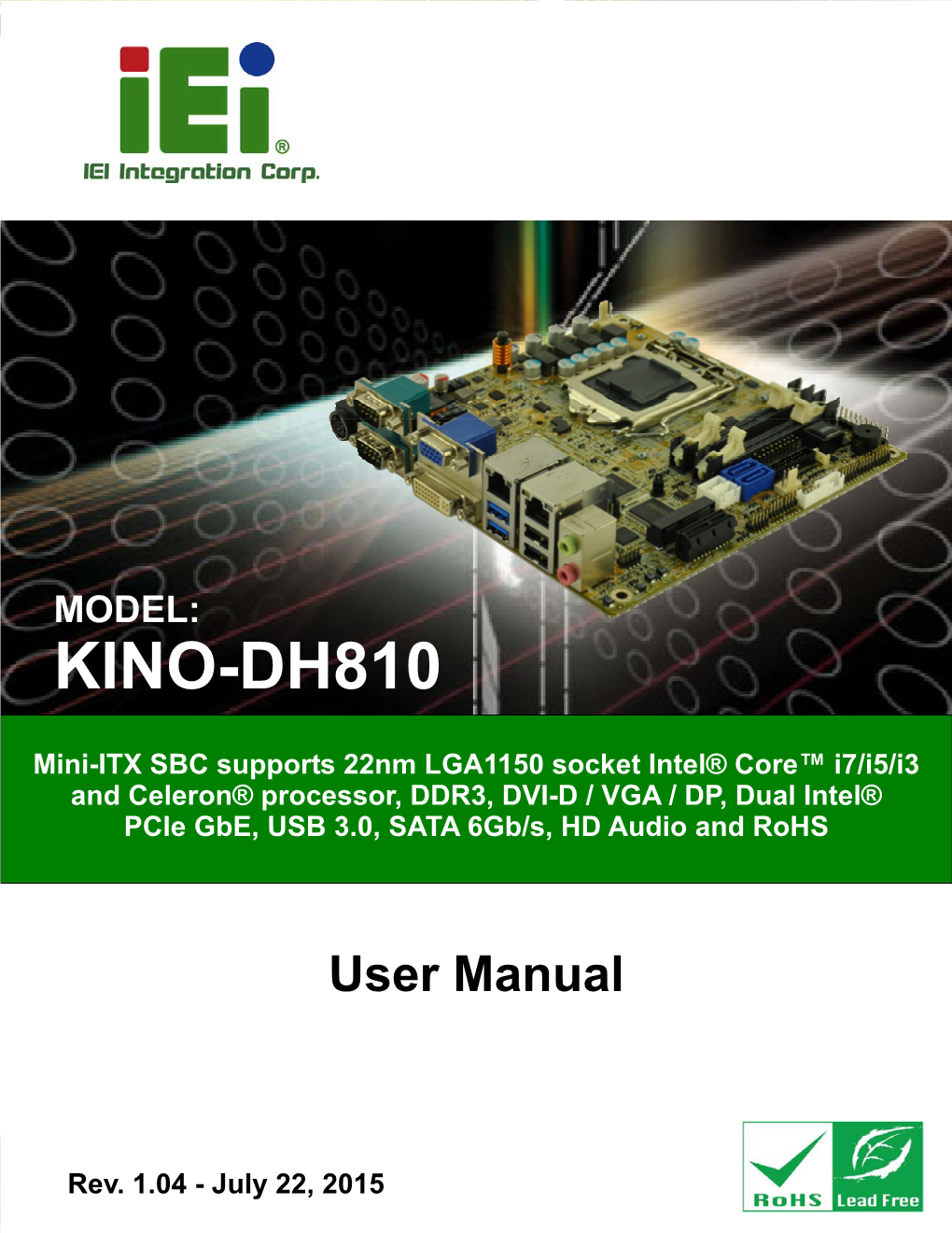 KINO-DH810 Mini-ITX Motherboard