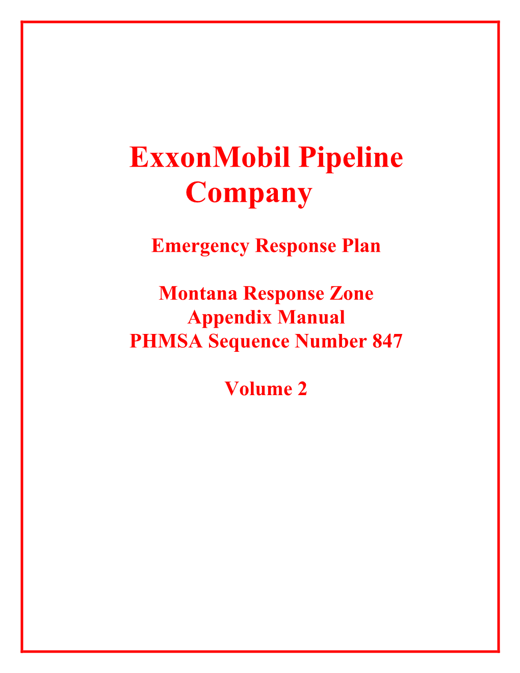Exxonmobil Pipeline Company