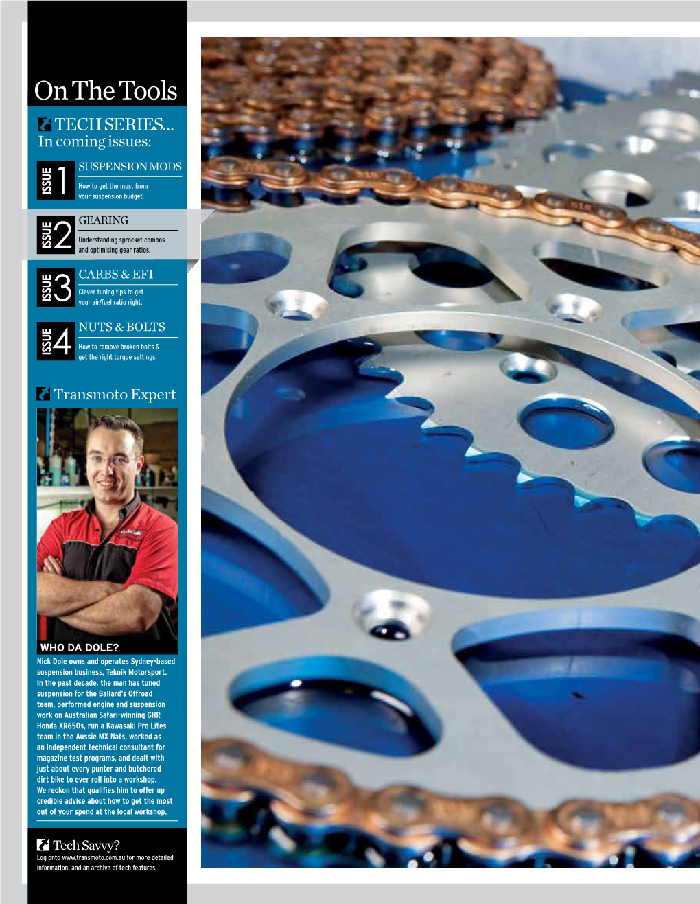 On the Tools TECH SERIES… in Coming Issues: Suspension MODS