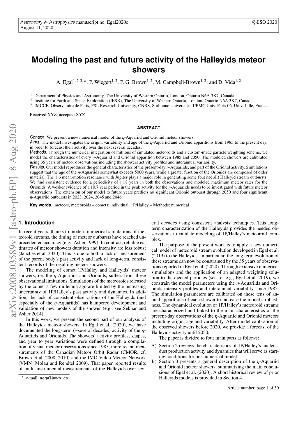 Modeling the Past and Future Activity of the Halleyids Meteor Showers A