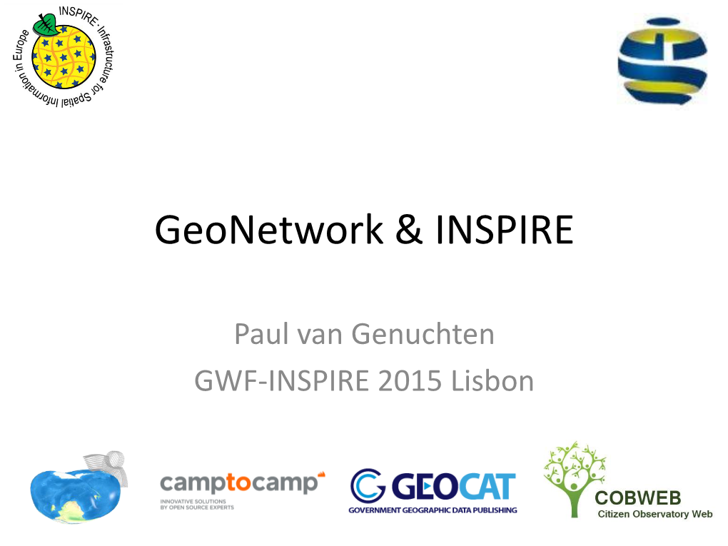 Geonetwork & INSPIRE