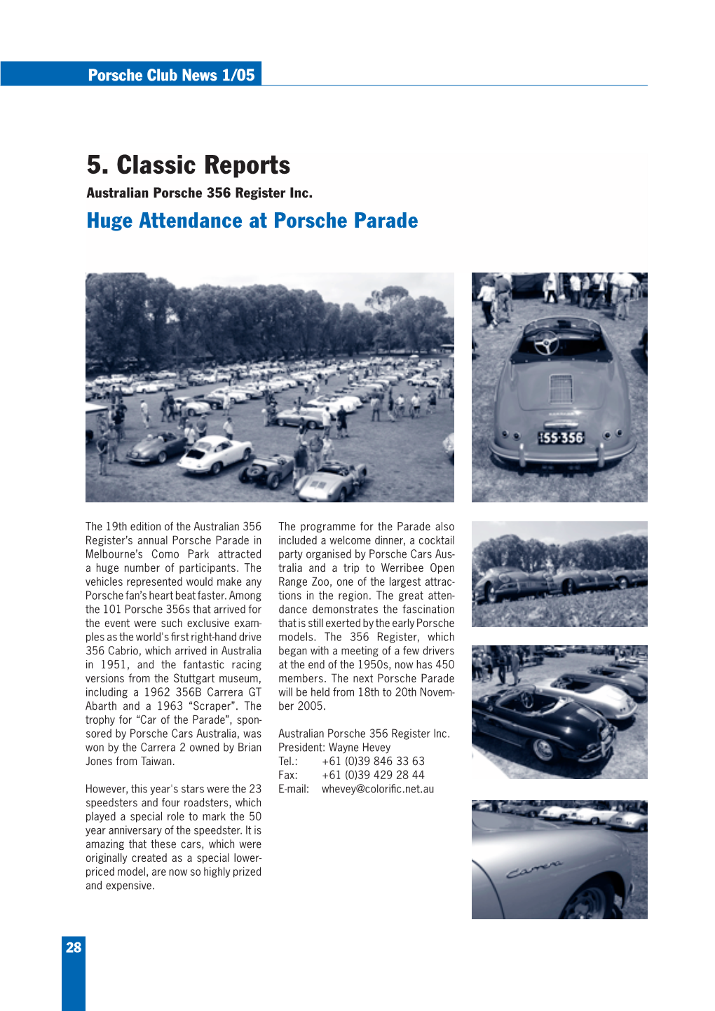 5. Classic Reports Australian Porsche 356 Register Inc