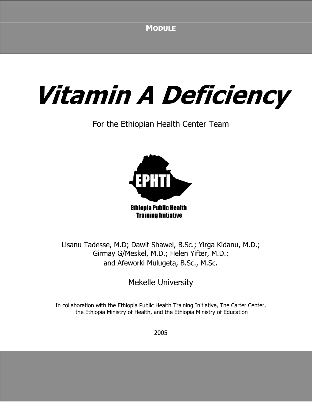 Vitamin a Deficiency