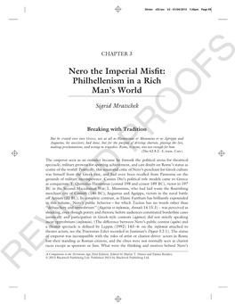 Nero the Imperial Misfit: Philhellenism in a Rich Man's World