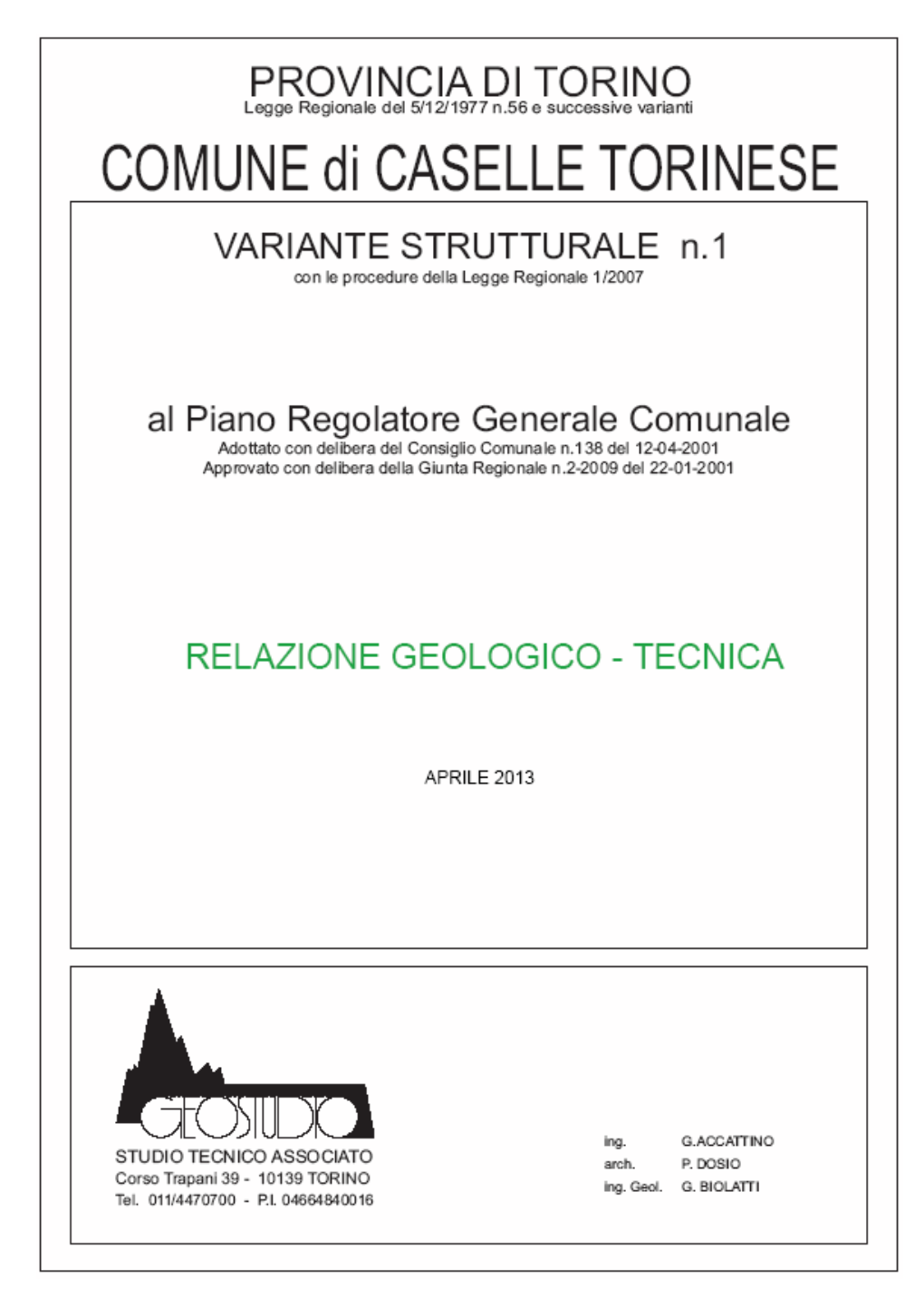 Relazione Tecnico