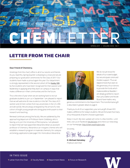 Letter from the Chair