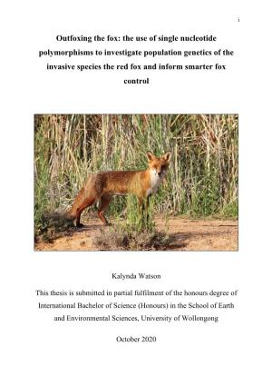 Outfoxing the Fox Thesis