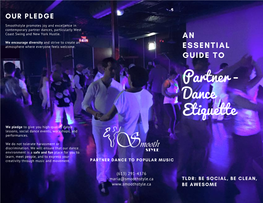 Dance Etiquette Brochure