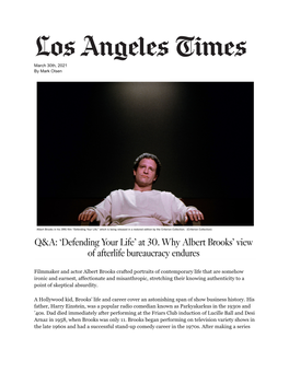 Albert Brooks LA Times 3/30